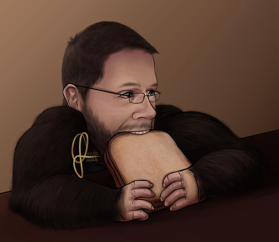 Hungry Monkey - Portrait
